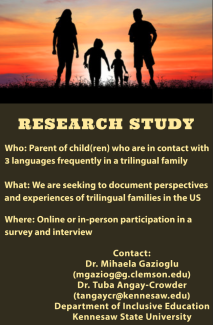 Trilingual research study