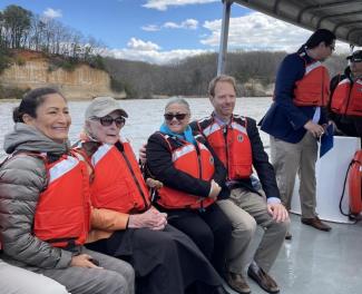 Tribe on boat