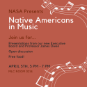 NASA Native Music flyer